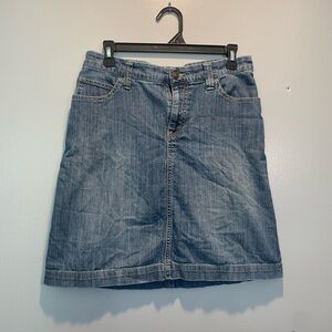 Merona Light Blue Denim Mini Skirt